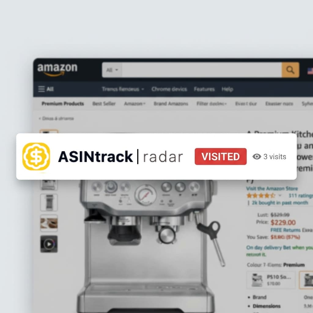 ASINtrack Radar Extension Mockup
